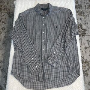 Ralph Lauren Mens Button Down Long Sleeve Shirt Cotton 100% Casual Large Tall